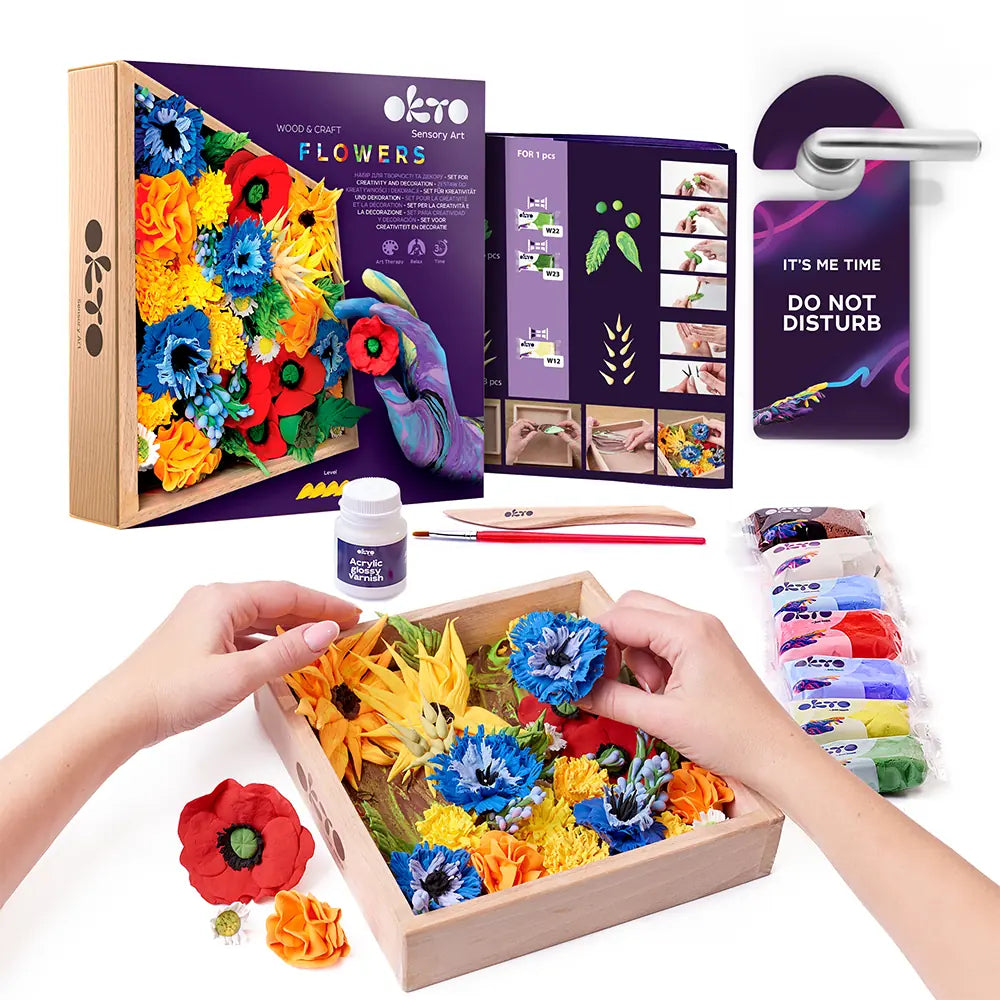 DIY Kwiaty Wood&Craft WOLNOŚĆ SET