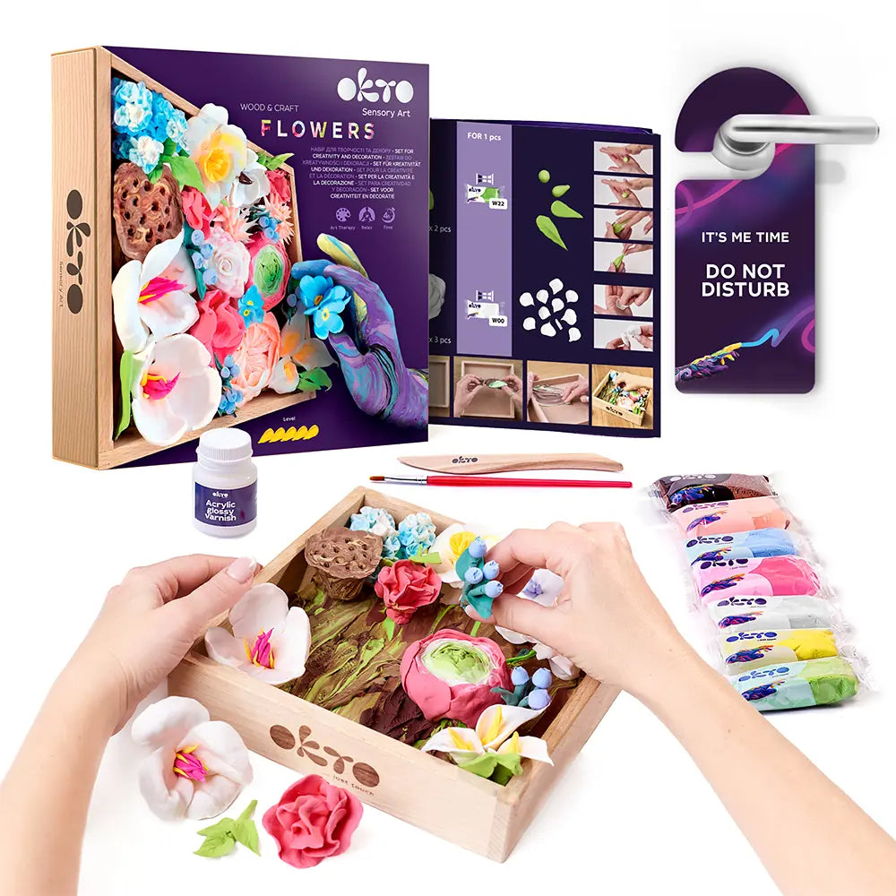 Zestaw Wood&Craft DIY „Kwiaty ROMANCE