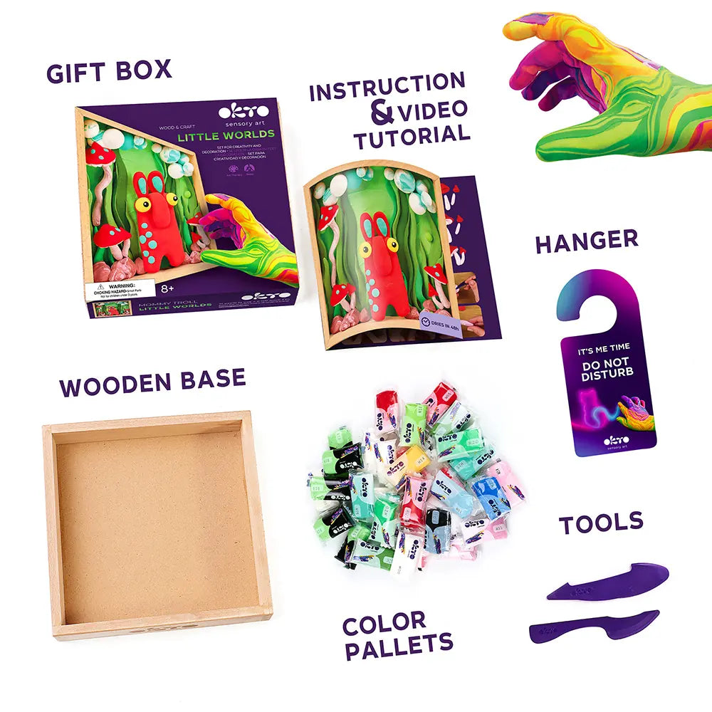 Zestaw DIY Wood&Craft „Małe Światy” – Mama Troll